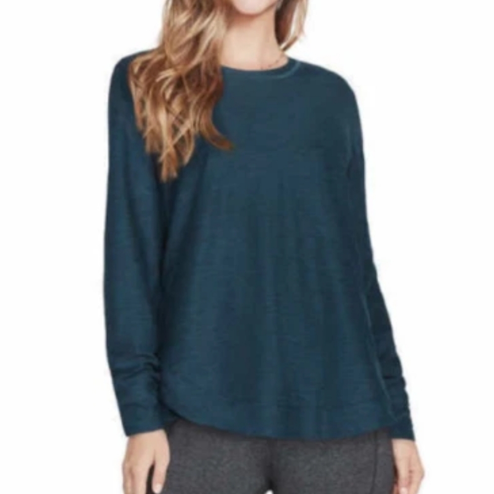 Skechers Curved Hem Long Sleeve Brushed Tunic Active Top